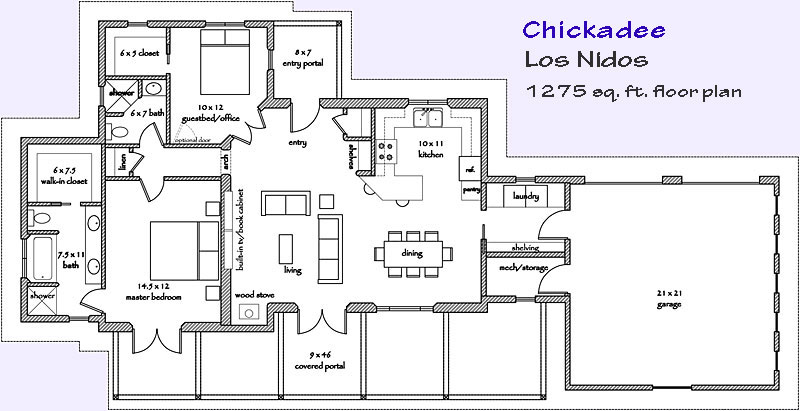 Chickadee - 1275 sq. ft. Los Nidos floor plan